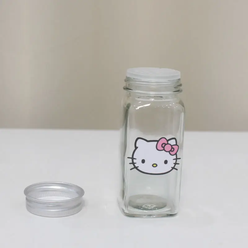 Бутылка для приправ с героями мультфильмов Hello Kitty стеклянная банка бутылка