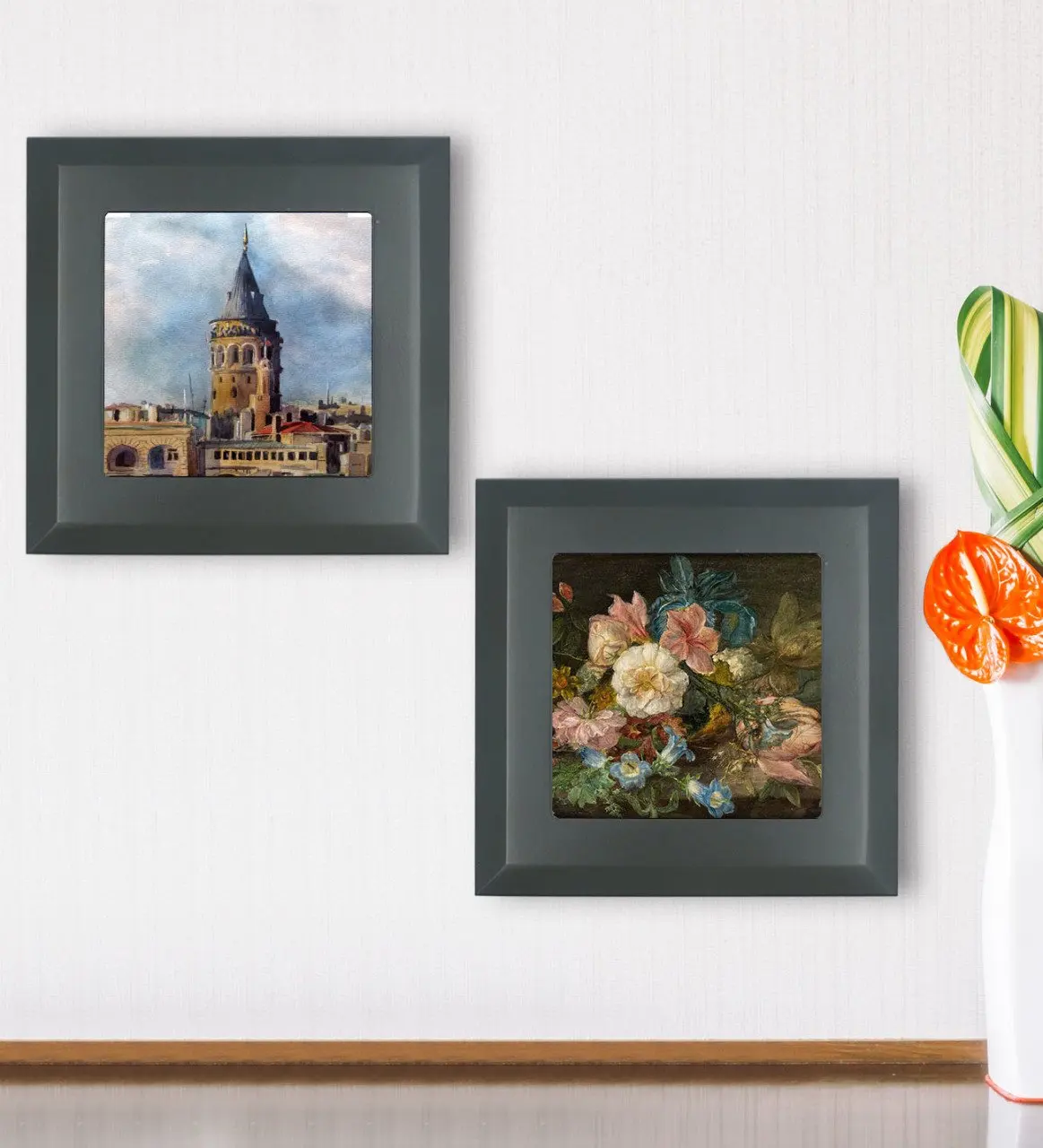 

BK Gift Religious 2'li Wood Framed Stone Wall Dekoru-5