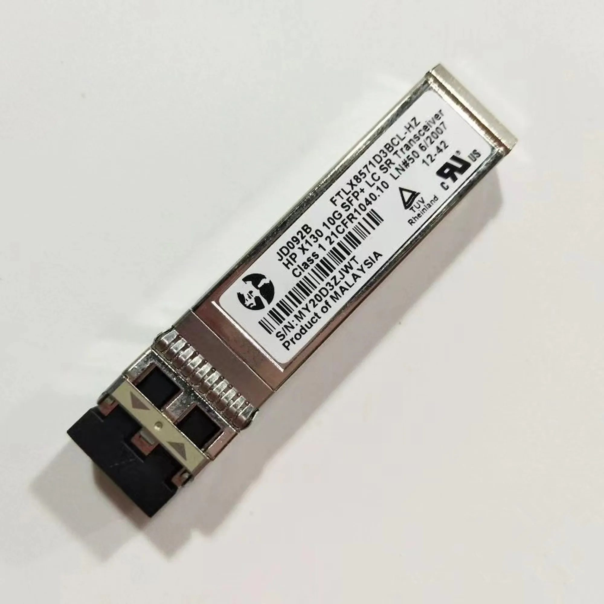 Sfp 850NM SR 10GB Fiber Module JD092B X130 10G SFP+ LC SR 300M Transceiver/PLRXPL-SCS43-HP FTLX8571D3BCL-HZ
