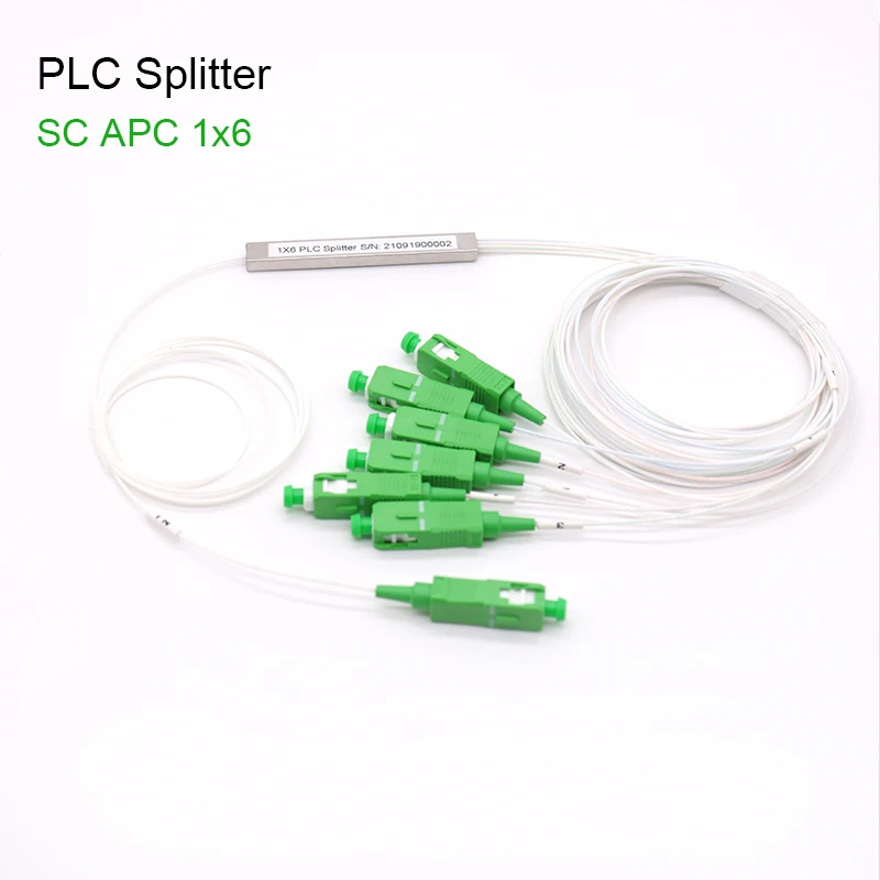 

5/10 шт. 1x6 SC APC Волоконно-оптический сплиттер 0,9 мм стальная трубка 1 м FTTH с коннектором SC APC оптоволоконный сплиттер 1x6 Бесплатная доставка