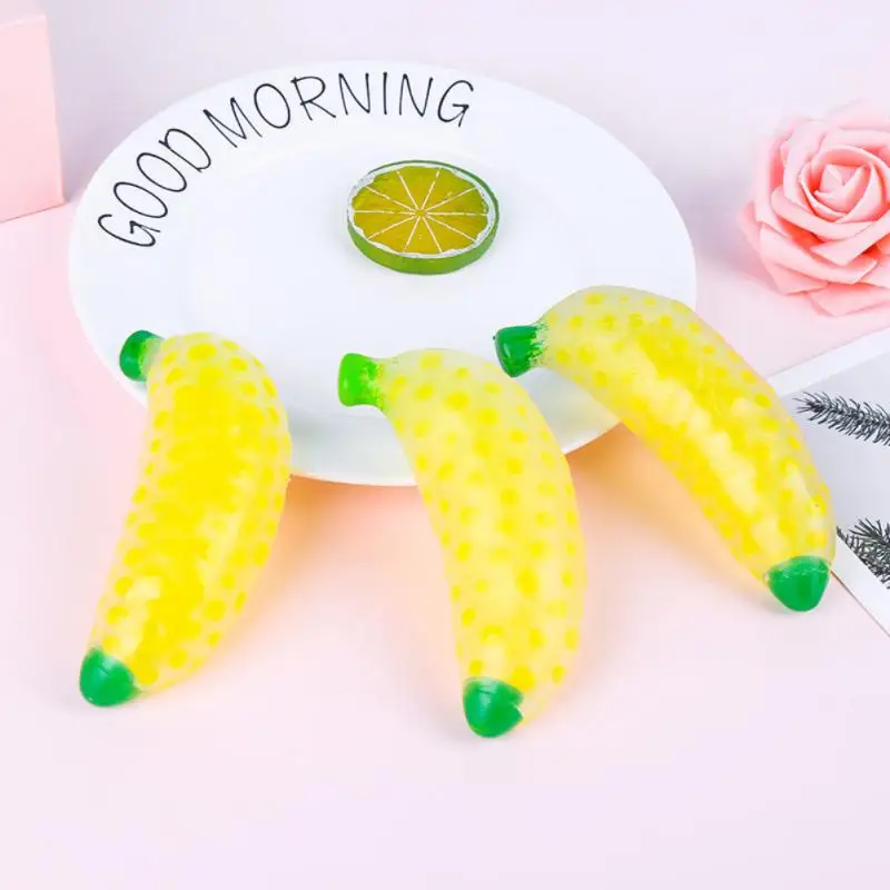 

New 1pc Simulation Banana Squishy Fruit Toy Slow Rising Squeeze Decompression Toys Funny Stress Relief Gift Dropshipping