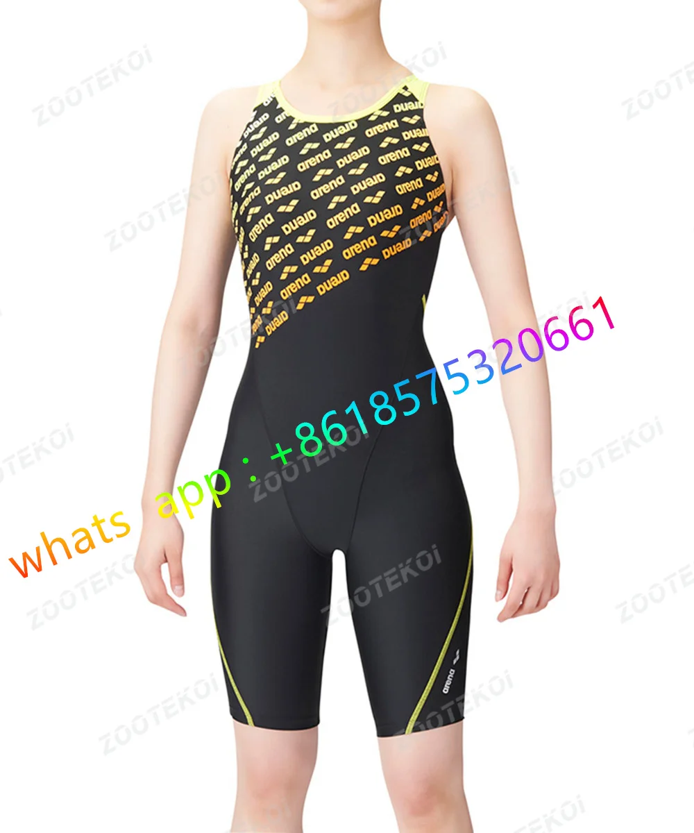 Swimsuits Competition Knee Length One PieceSwimsuit Women Triathlon Bodysuit Bikini Beach Wear Sport Comfort Bathing Suit