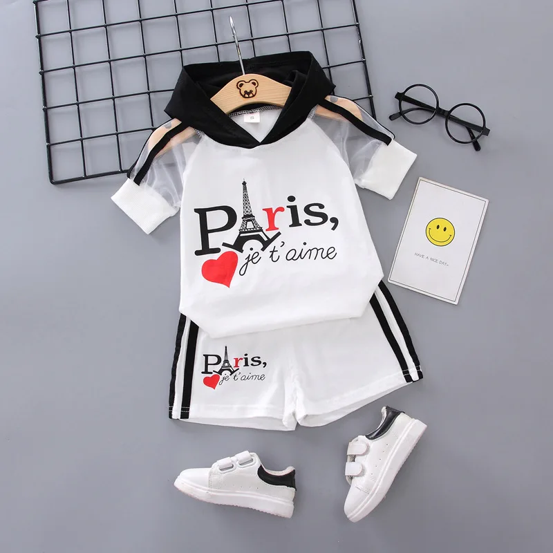 

New Summer Newborn Baby Girl Clothes Children Boy Fashion Cartoon Hoodies PT037