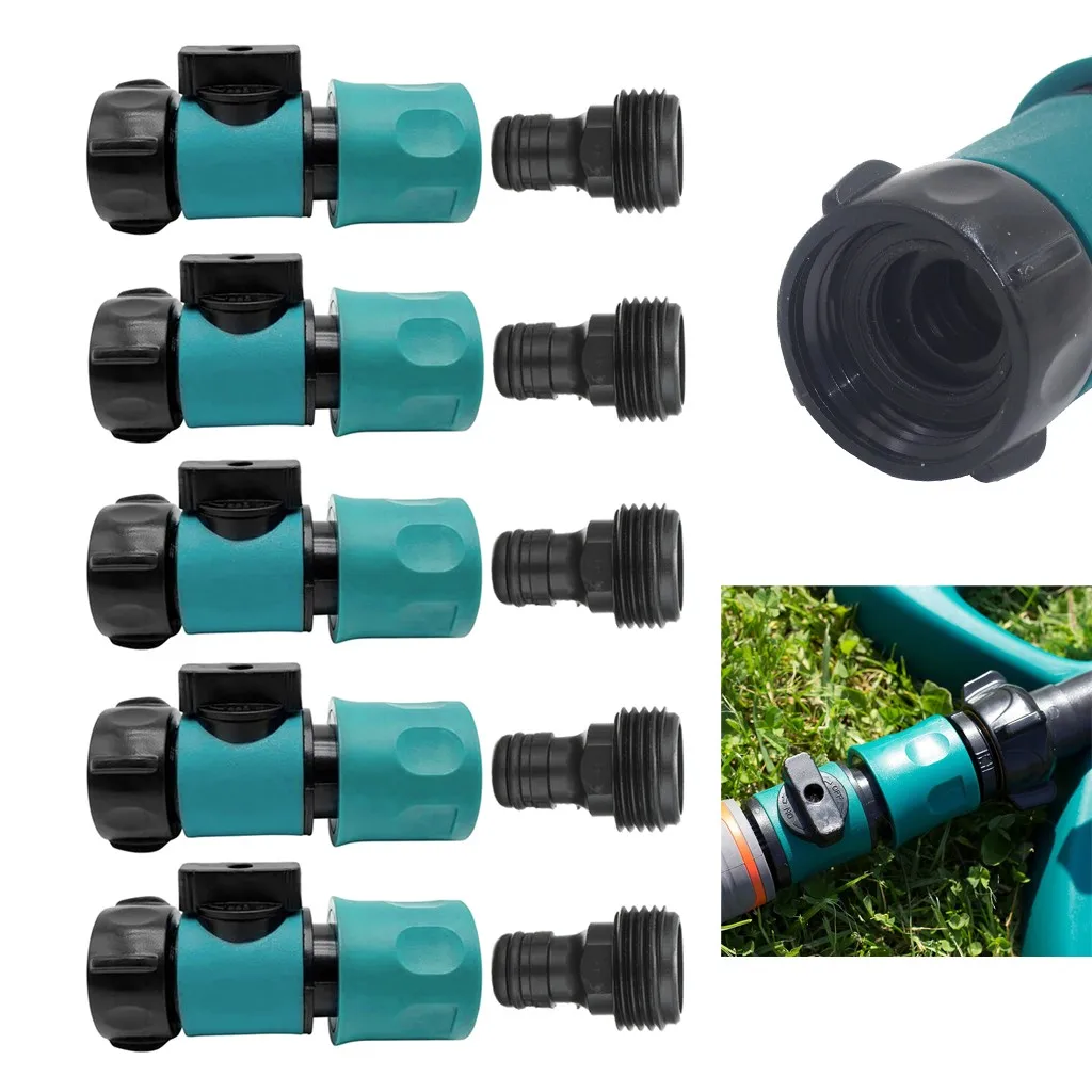 

Female Quick Garden Hose And Plastic With Shutoff Male Adapters Connect Patio Glasses Paper Clips Dog Food Clips for Bags Large