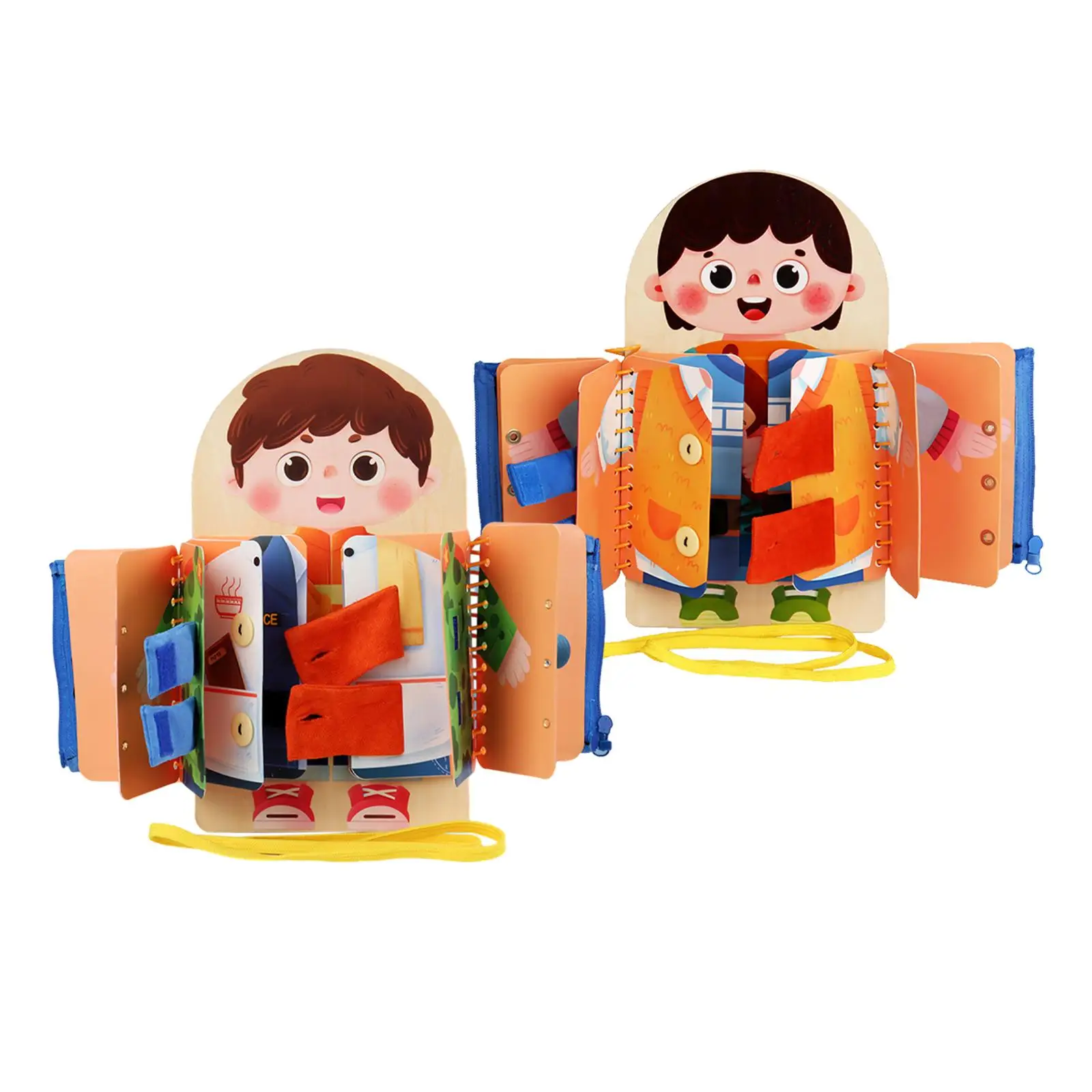 Сенсорная доска 2 шт. игрушка для путешествий развивающая одежда с пряжкой на