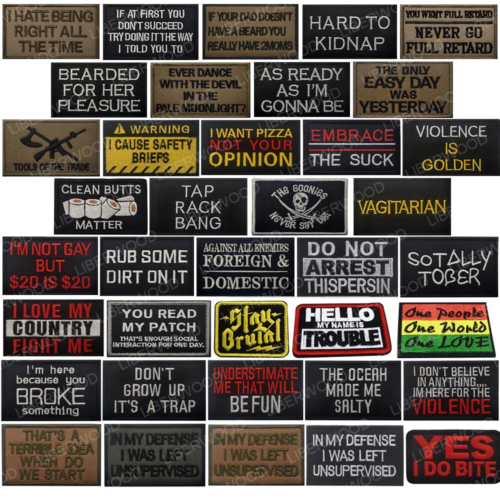 LIBERWOOD Английский алфавит мотивационные фразы Байкерский слоган смешной слова