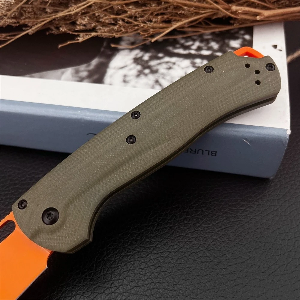 Фото Складной карманный нож Green G10 Handle BM 15535 с лезвием S35V для активного отдыха, кемпинга, рыбалки, охоты, многофункциональный инструмент для резки №5