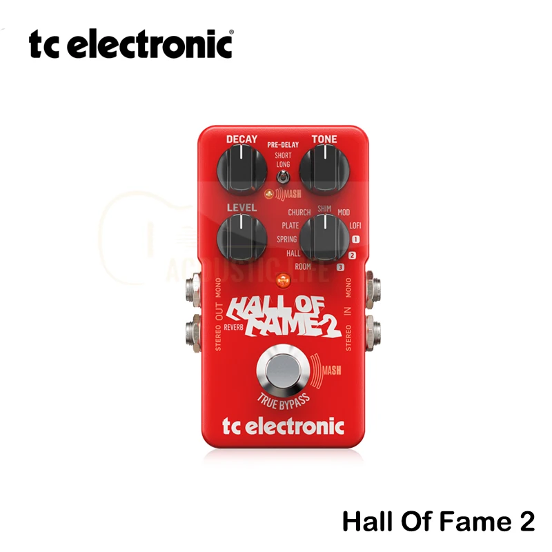 Электронный Зал славы TC 2 ревербераб искусство с переключателем и мерцающим