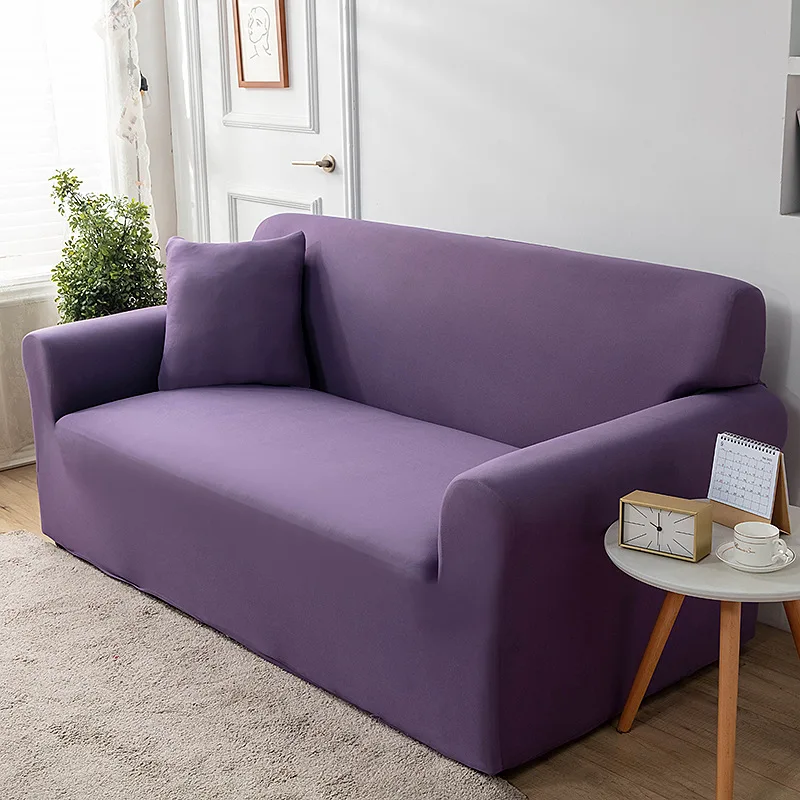 

2022 Elastic All-Inclusive Solid Color Sofa Release Full Cover Sofa Cover