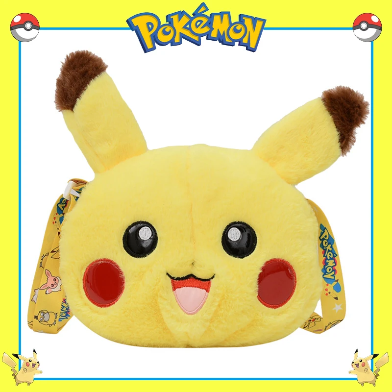 

Плюшевый Рюкзак TAKARA TOMY с покемоном, фигурка Пикачу из мультфильма, детский школьный рюкзак, кошелек для монет, подарки для детей на день рождения