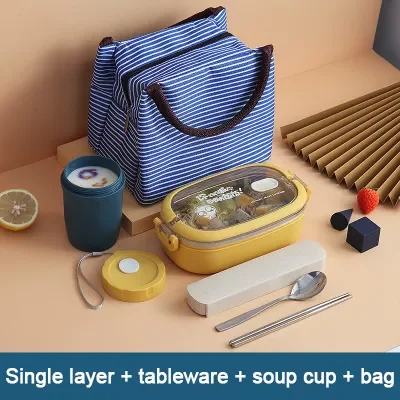 

bento box Japanese Style Portable Outdoor 304 Stainless Steel thermal lunch box for kids With Compartment food boxs