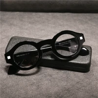 evove small round eyeglasses frame male women thick glasses men black tortoise spectacles for prescription