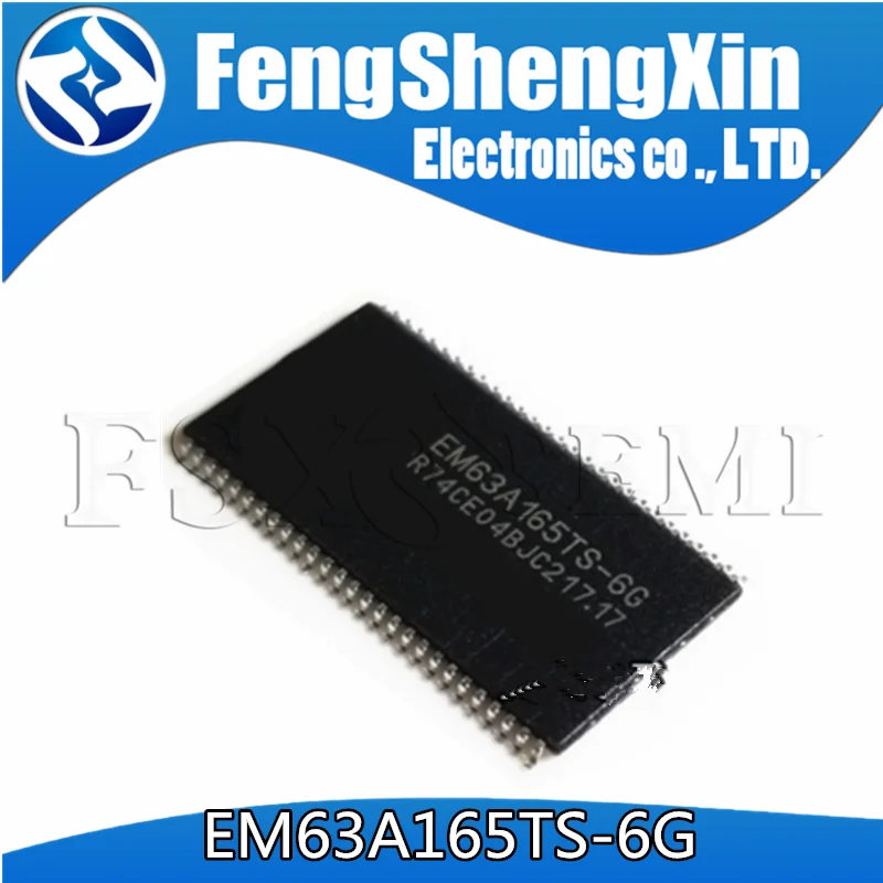 

5pcs/lot EM63A165TS EM63A165TS-6G TSOP54 DRAM IC