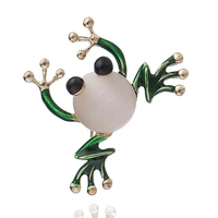 brooch high grade opal frog brooch fashion cartoon animal pin womens brooch
