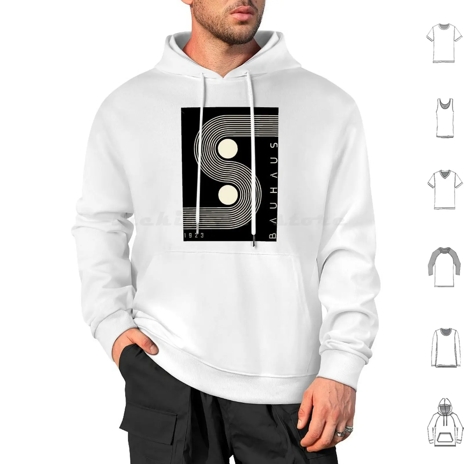 Черные толстовки середины века с длинным рукавом модернизм минимальный черный