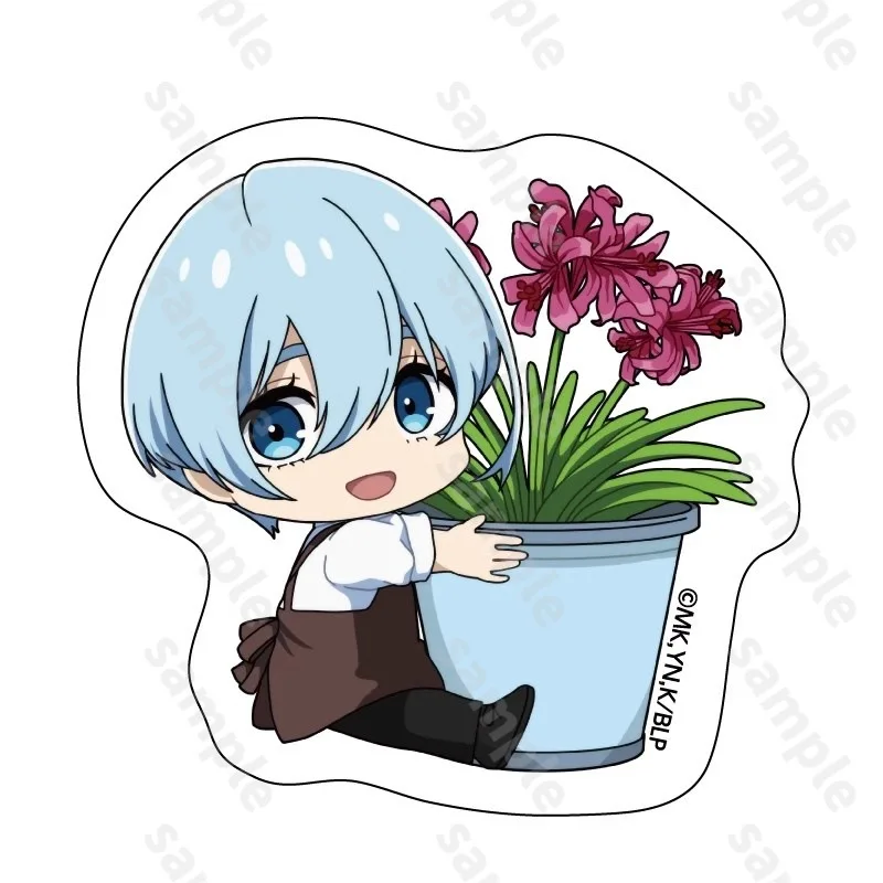 Фото Мини Blue Lock Flower Shop Seishiro Nagi Акриловая подставка Аниме Периферийные устройства Meguru Bachira Q Статуя Hiori Yoichi Isagi №3