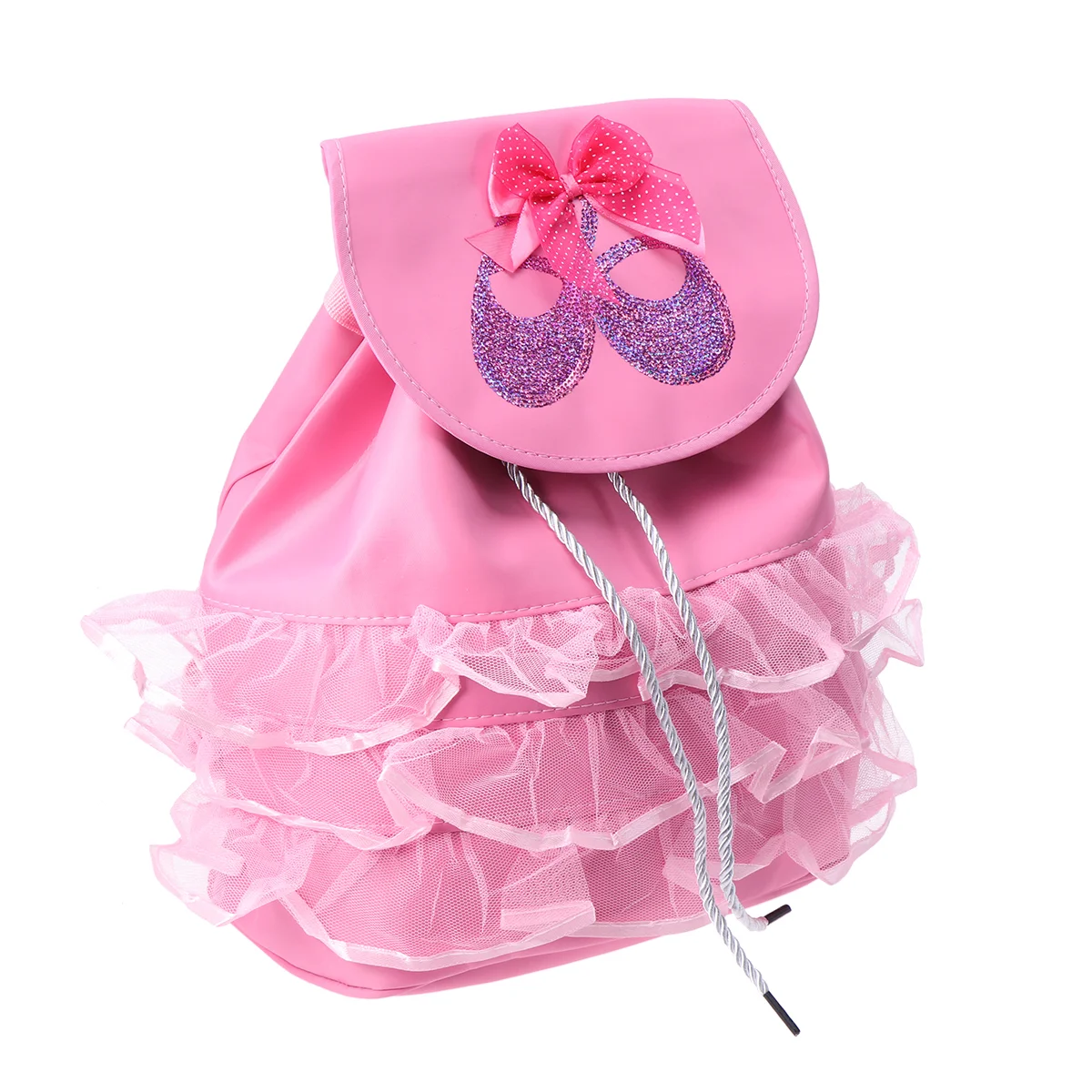 

Fashion Ballet Dancing Bag Large Capacity Backpack Tutu Dress Dance Bag (Pink Sequin Shoes)