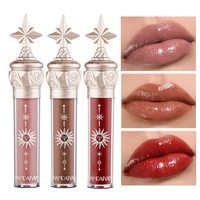 lip gloss long lasting liquid lipstick non stick cup moisturizing lip glaze high pigment glossy mirror lip makeup beauty tool