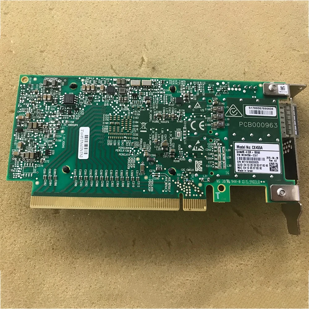 Фото Сетевая карта ConnectX-4 MCX455A-ECAT 100G IB CX455A CX456A №2