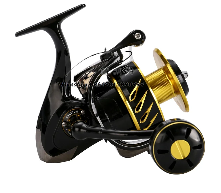 Фото Катушка для рыбалки Saltiga SW4000XG SW6000HG SW10000HG, для морской воды, 11+1 подшипников, спиннинговая/джиговая, сила тормоза 35 кг №1