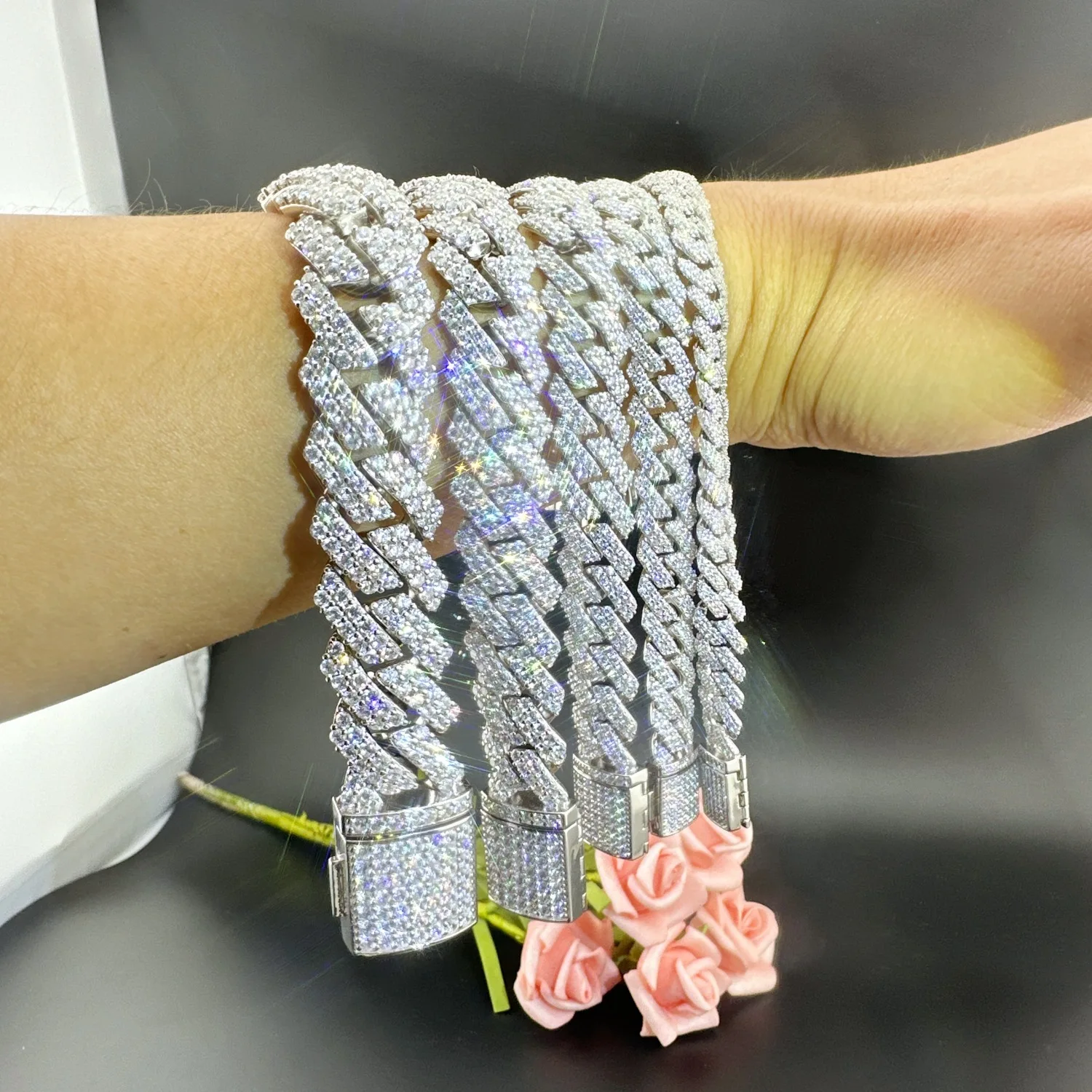 Лидер продаж ювелирные изделия в стиле хип-хоп серебро 925 пробы позолоченное 14