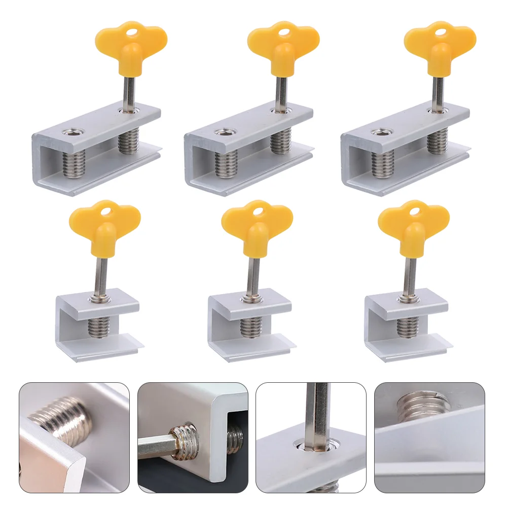 

Window Lock Locks Frame Key Door Portable Casement Crank Handle Aluminum Alloy Stopper Air Closet Keys Proofing Cabinet Slide