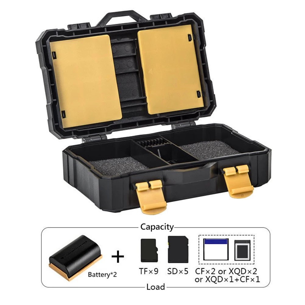 

DSLR Camera Battery Protection Box SD TF Memory Card Organizer Holder Storage Box For Sony FZ100 Canon LP-E6 LP-E8 LP-E12 LP-E17