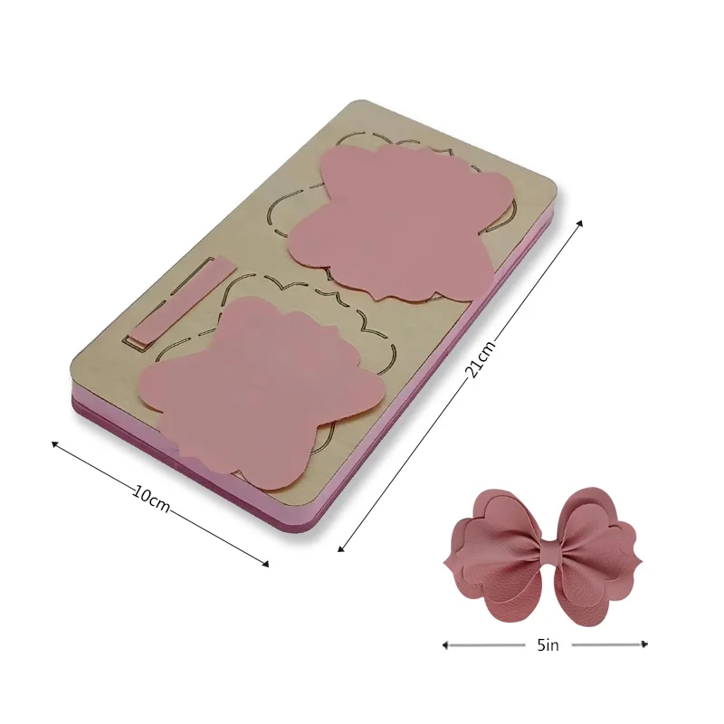 

My262 5-Inch Multi-Layer Bow Hair Clip Wooden Cutting Dies Suitable For Most Cutting Machines