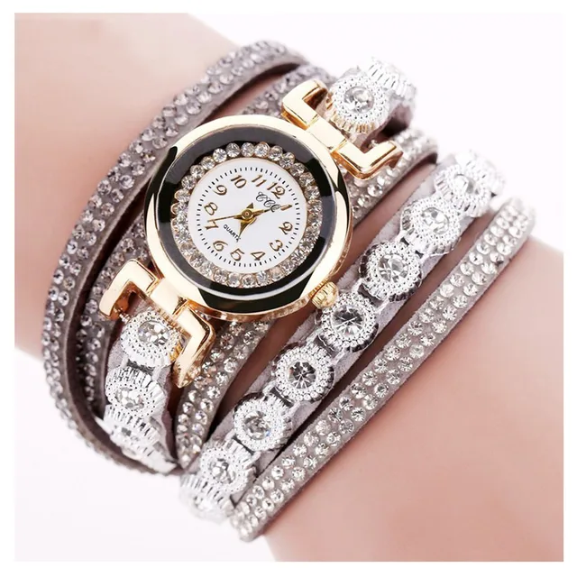New Relogio Bracelet Watches Women Wrap Around Blue Bracelet Fashion Dress Ladies Girls Wrist Watch Relojes Mujer Clock For Gift 2