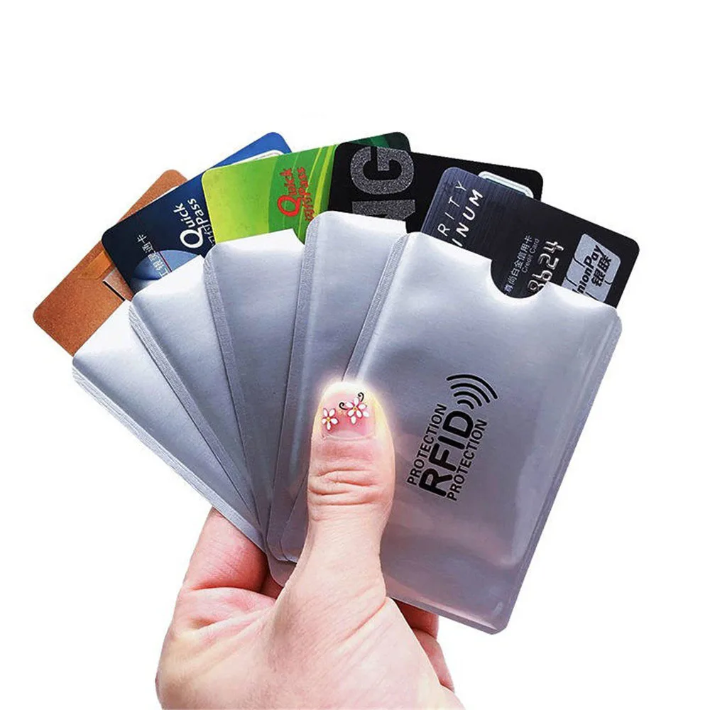 10 шт./компл. RFID-защита для кредитных карт Бесконтактный защитный чехол NFC с