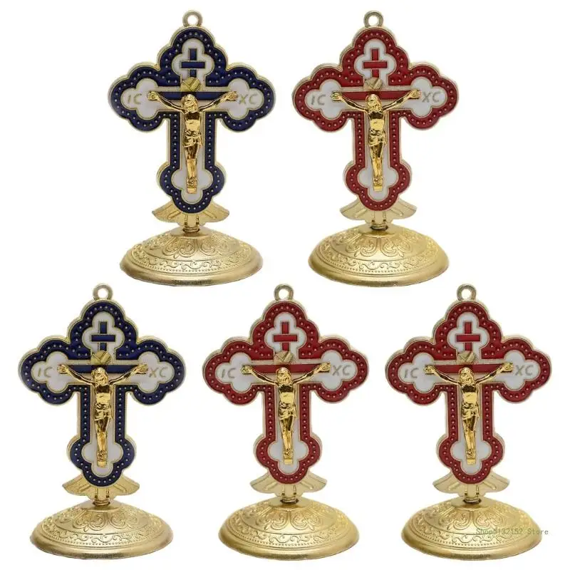 

QX2E Religious Ornament for Household Tabletop Display Car Keychain Decoration