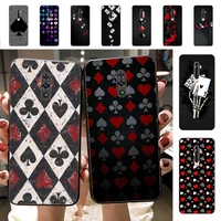 yinuoda poker fashion phone case for vivo y91c y11 17 19 17 67 81 oppo a9 2020 realme c3