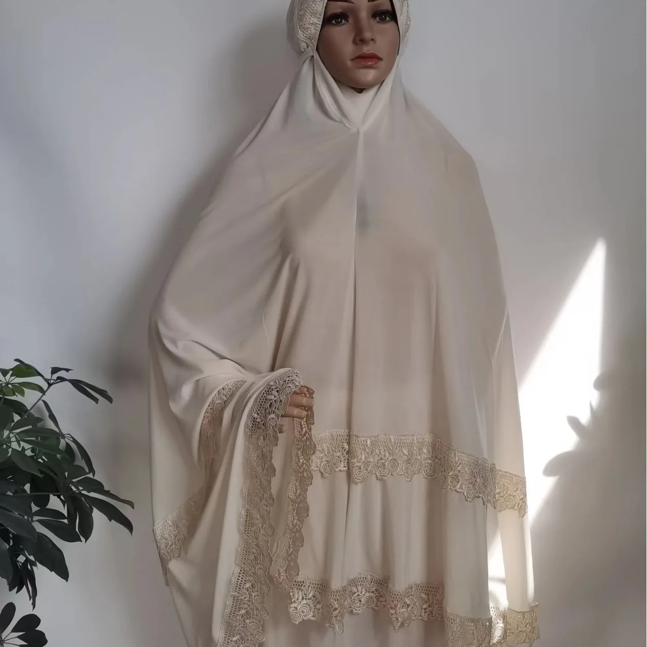 Женский двухслойный молитвенный набор из двух предметов с кружевами стразов и