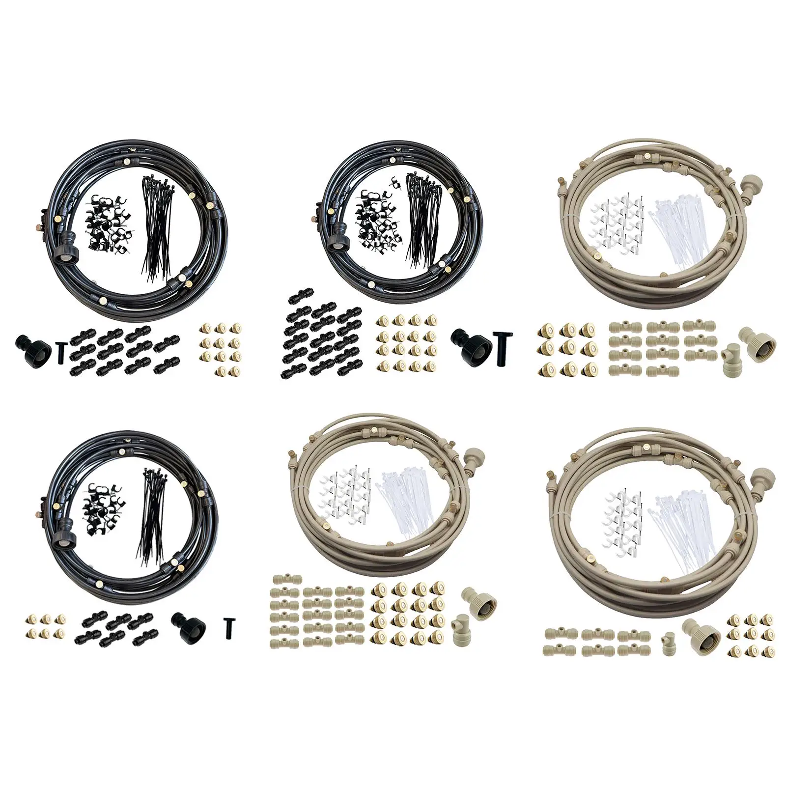 

Misting Cooling System Kit Water Spray Mist Nozzles Misting Line Brass Adapter