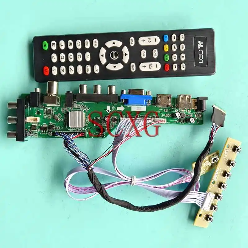 

For LTN156AT02-D01/D09/P06/W01 DVB Digital LCD Display Driver Board 15.6" 1366*768 USB AV RF HDMI-Compatible VGA Kit LVDS 40 Pin