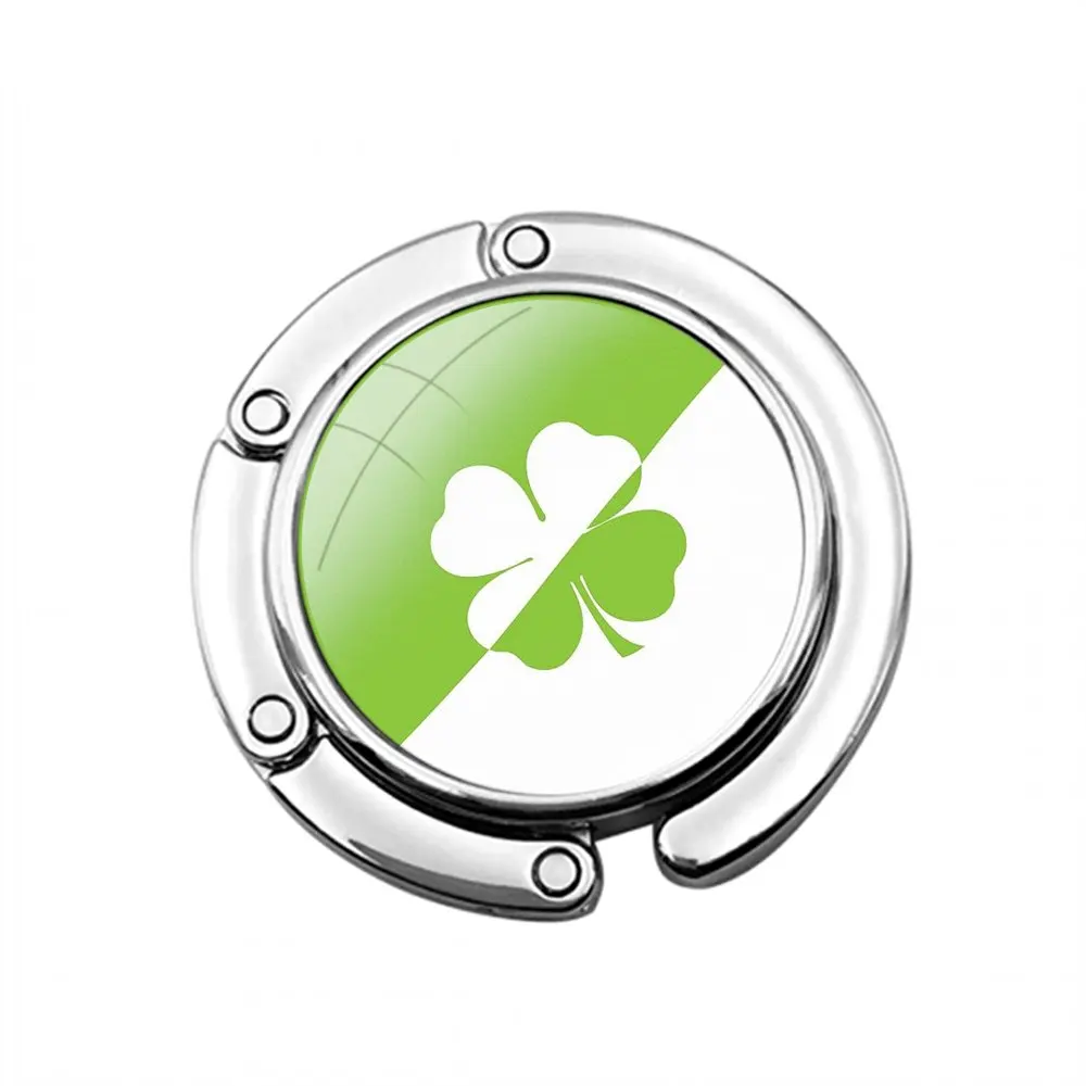 Крючок для женского стола складной декоративный крючок с четырьмя листьями