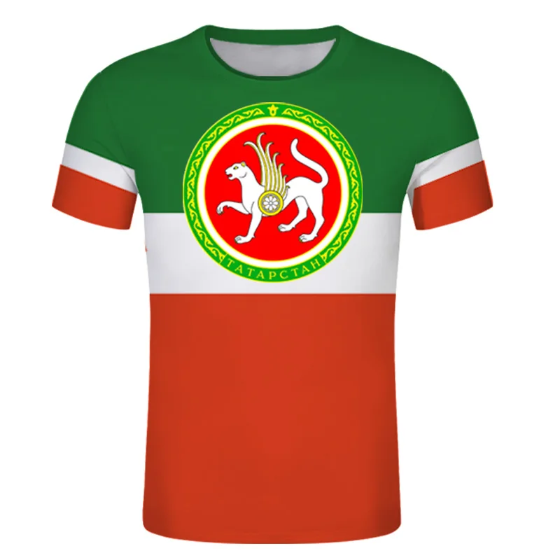 

Tatarstan Bulgar Republic Custom MEN T Shirt Russian Text Diy TATAR Hockey Team Sport T Shirt Independent Country Flag T Shirt