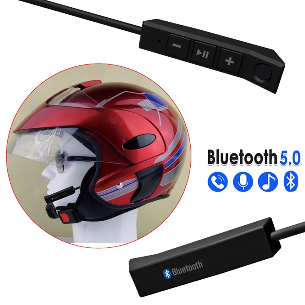 

Мотогарнитура для шлема с поддержкой Bluetooth 5,0, 13 мм