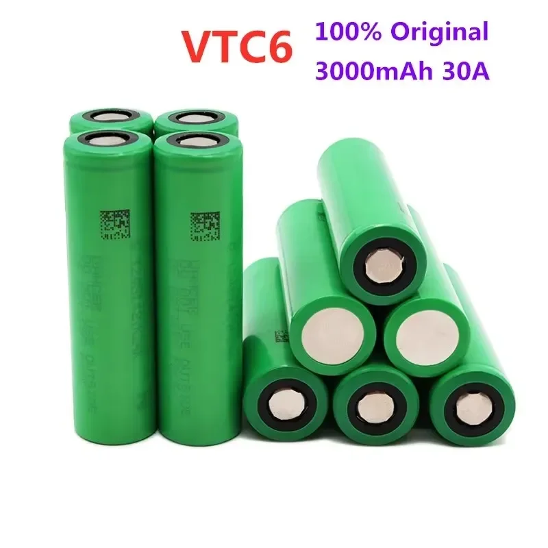 Фото 1-10 шт. оригинальный US18650 VTC6 литий-ионный аккумулятор 18650 для VTC6 30A 3000 мАч для игрушек Sony инструменты фонарик №2