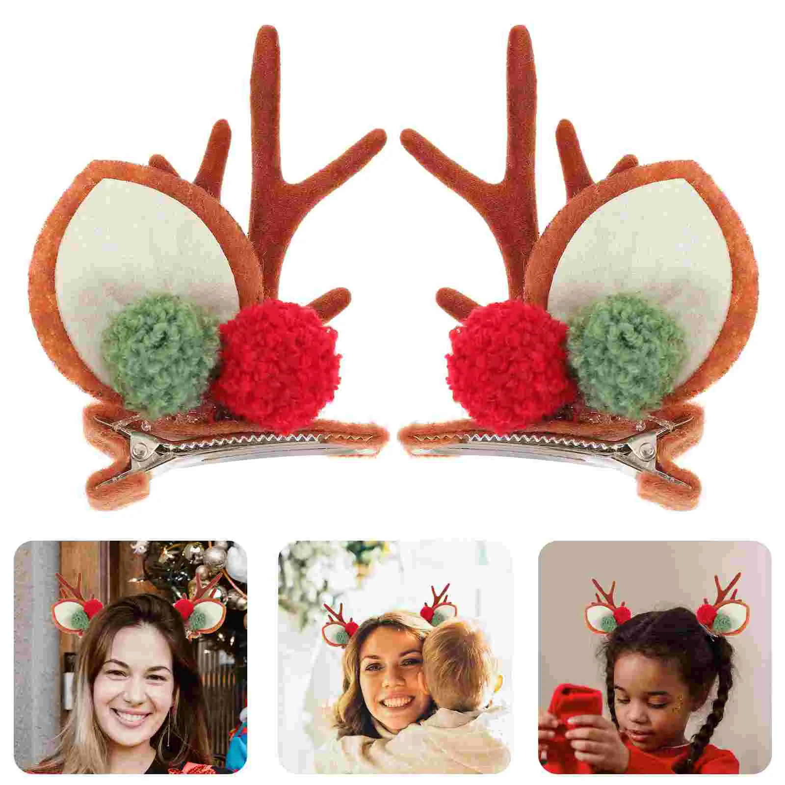 Рождественская заколка для волос с рогами рождественской вечеринки аксессуары