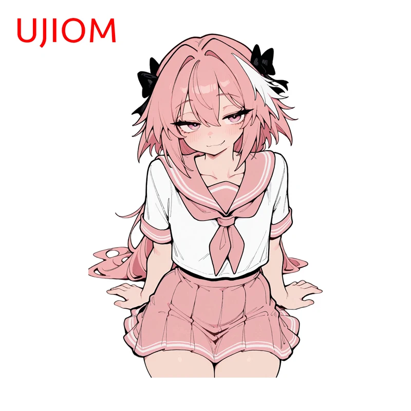 Фото Наклейки UJIOM Astolfo Anime Sticker Kawaii Femboy Fanart для ноутбуков, водонепроницаемые, устойчивые к царапинам, для украшения кухонных шкафов, DIY №1