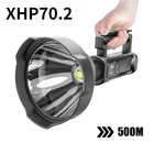 Мощный светодиодный фонарик XHP70.2, портативный фонарик, USB, перезаряжаемый, поискосветильник онарь, водонепроницаемый прожсветильник с базовым фонарем для рыбалки