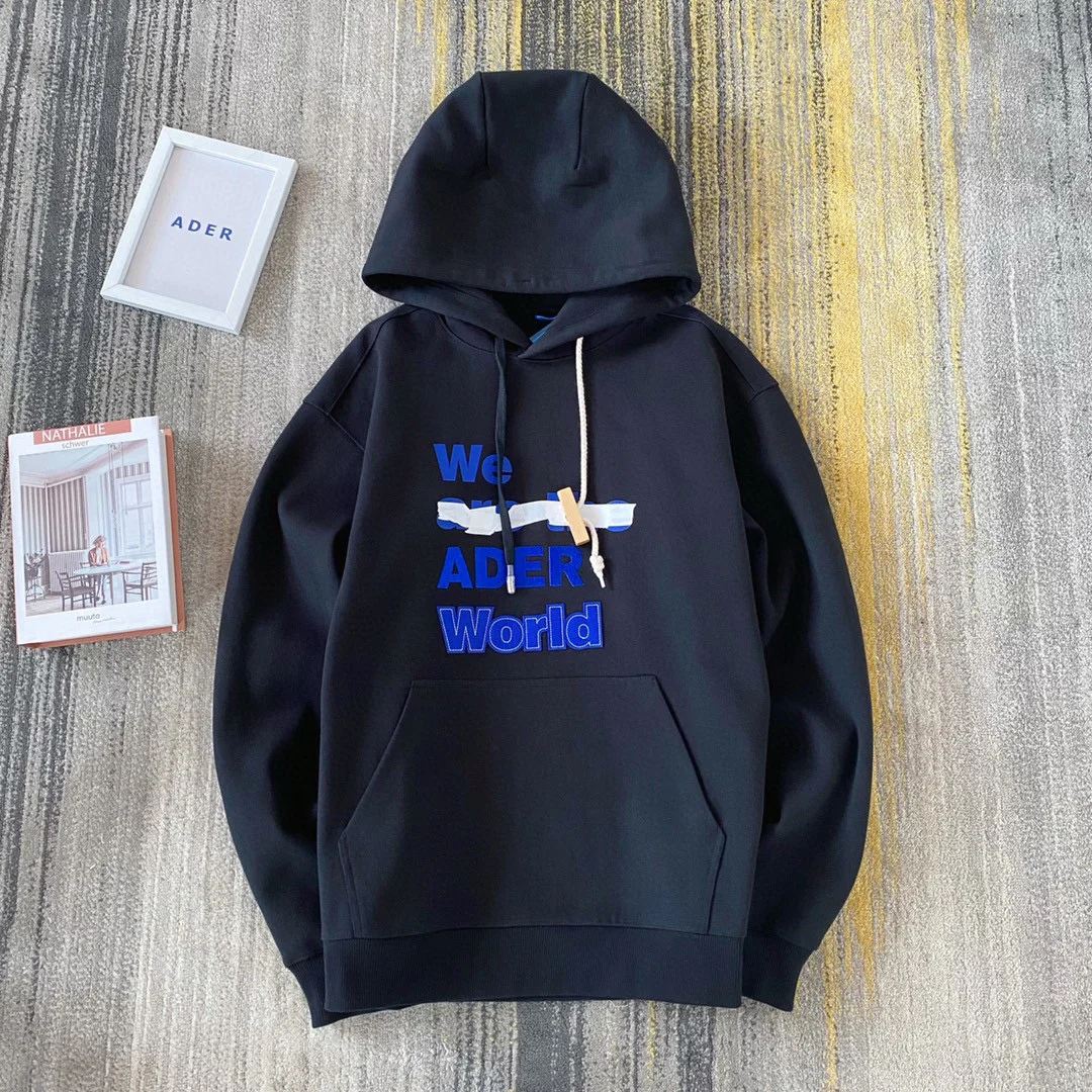 

ADER ERROR autumn and winter new1：1 Korean fashion simple retro unisex personality WE letter slogan printing long-sleeved hoodie