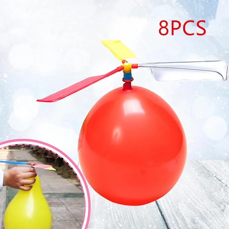

2-8Pcs Happy Birthday Balloon Air Balloons Ortable Outdoor Helicopter Ballon Birthday Gifts Party Supplies Children's Day Gift
