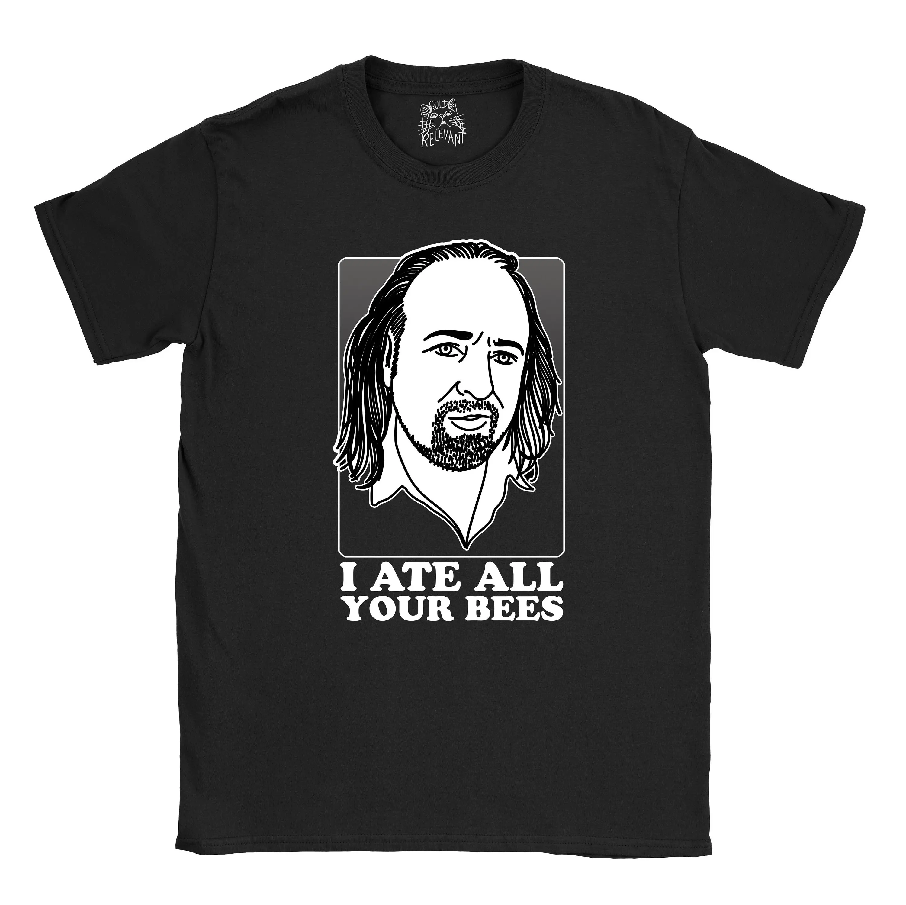 Футболка с черными книгами Мэнни я все твои пчелы Билл Бэйли