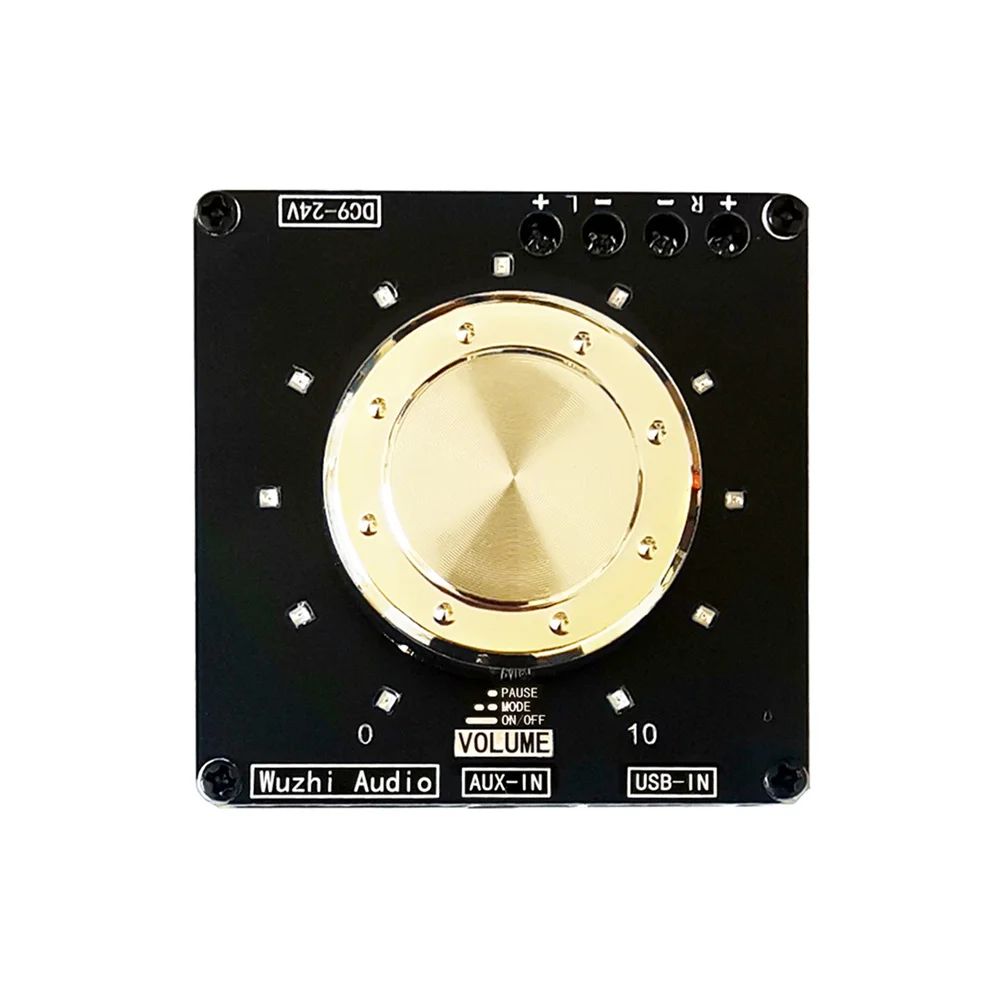 

ZK-F152 Cool volume indicator Bluetooth audio amplifier board module 2.0 dual channel 15W+15W stereo Bluetooth audio amplifier