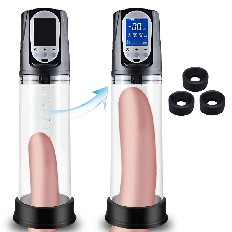 

Electric Penis Pump Automatic Vacuum Male Masturbator Extender Penile Enlarger Dick Trainer Toys Tool For Men Adult Sex Shop