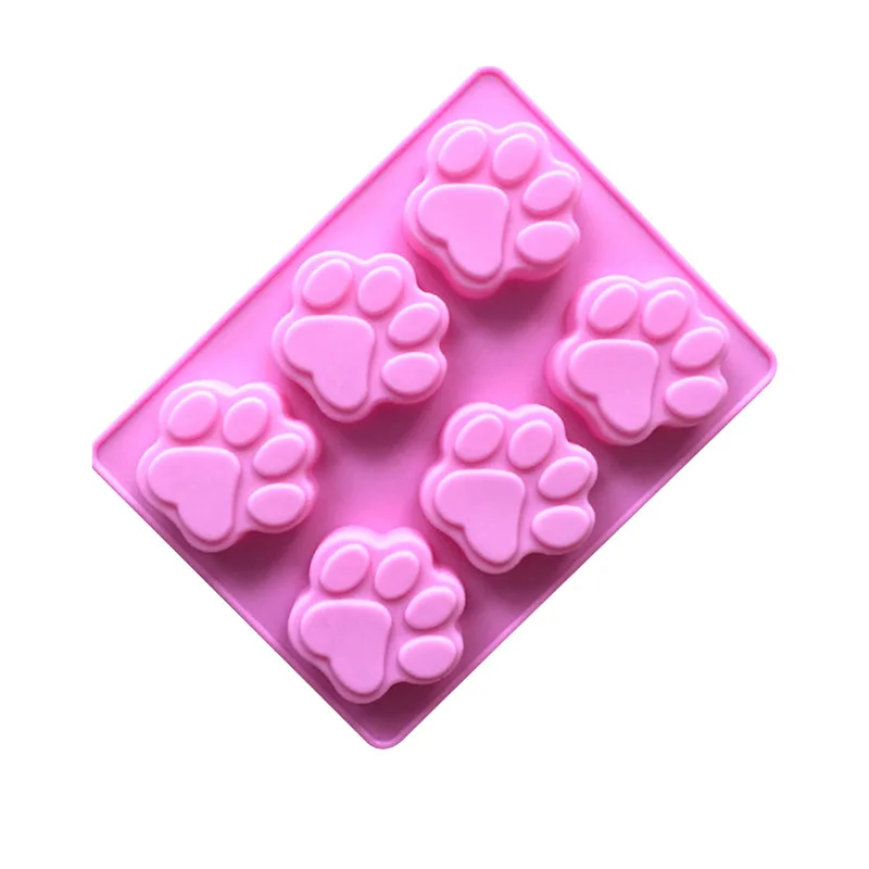 

MOONBIFFY Силиконовая форма для торта "кошачья лапа", 6 ячеек