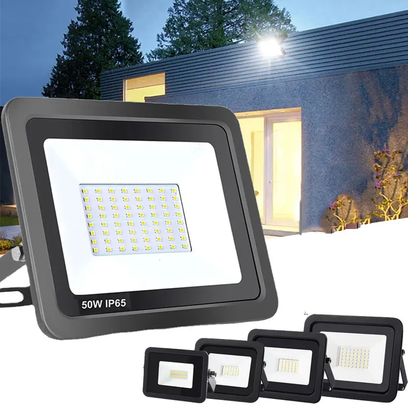 

LED Flood Light 100W 50W 30W 20W 10W AC 220V Outdoor IP66 Waterproof Reflector Spotlight Street Light Wall Lamp Garden Lighting