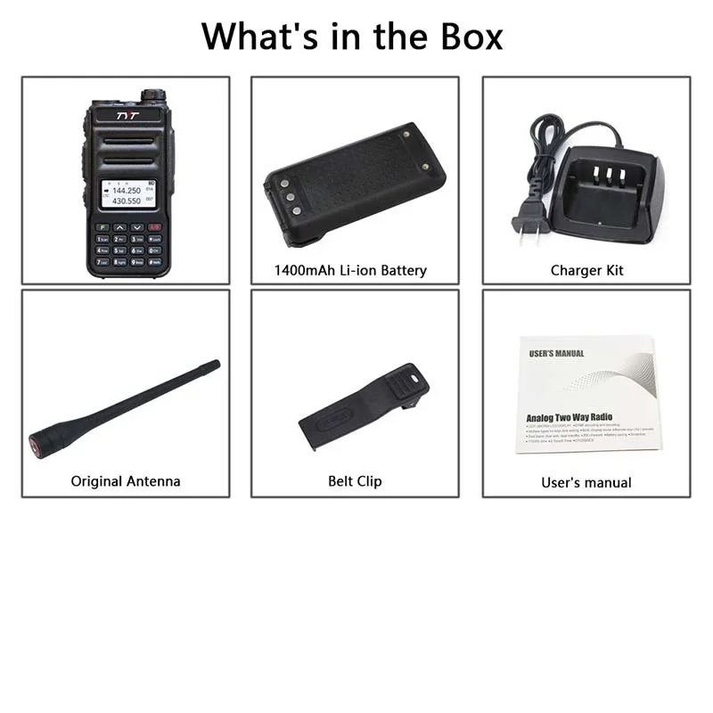 TYT Walkie Talkie TH-UV88 VHF/UHF 5-Watt Portable Two Way Radio FM Long Range Walkie Talkie Amateur Analog  Transceiver